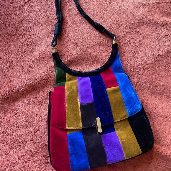 Vintage Suede shoulder bag - Picture 1 of 5